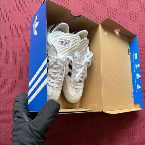 Adidas Samba White Sneaker Shoes Size 9 - Picture 11 of 11